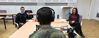 Radiointerview mit Hauptmann Thorsten Fischer und Coach Jana 