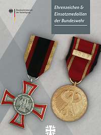 Titelbild der Publikation „Ehrenzeichen und Einsatzmedaillen der Bundeswehr“