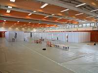 Blick in eine Halle