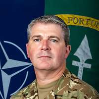 Porträt des Chefs des Stabes des ARRC, Generalmajor Mike Keating