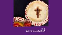 Kreuz im Kaffee