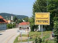 Startseitenbild Standort Freyung Ortseingang der Garnisonsstadt Freyung