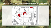 Kasernenplan des Karrierecenters der Bundeswehr München 