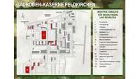 Wo ist was in der Gäuboden-Kaserne? Eine schematische Darstellung der Gebäude und Sportanlagen der Kaserne
