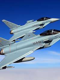 In Germany, the alert squadrons each consist of two Eurofighters.