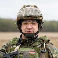 Ein Soldat im Porträt