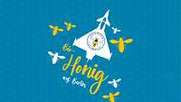 Luftwaffen-Honig Eine Grafik mit einem Eurofighter und vielen Bienen drum herum.