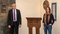 Militärbischof Bernhard Felmberg und MdB Christine Buchholz