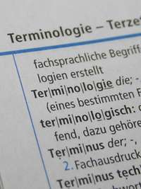 Seite aus dem Wörterbuch