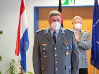 Captain (senior grade) Markus Berg A soldier with mouth-nose cover