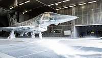 Ein Eurofighter voll Schaum.