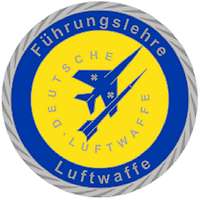 Coat of arms Faculty of Air Forces, blue yellow with a airplan