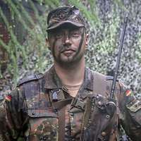 Ein Porträtbild eines Soldaten