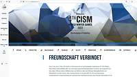Ein Screenshot einer Website
