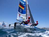 SAILING-OLY-2021-2020-TOKYO Sportsegler auf dem Wasser