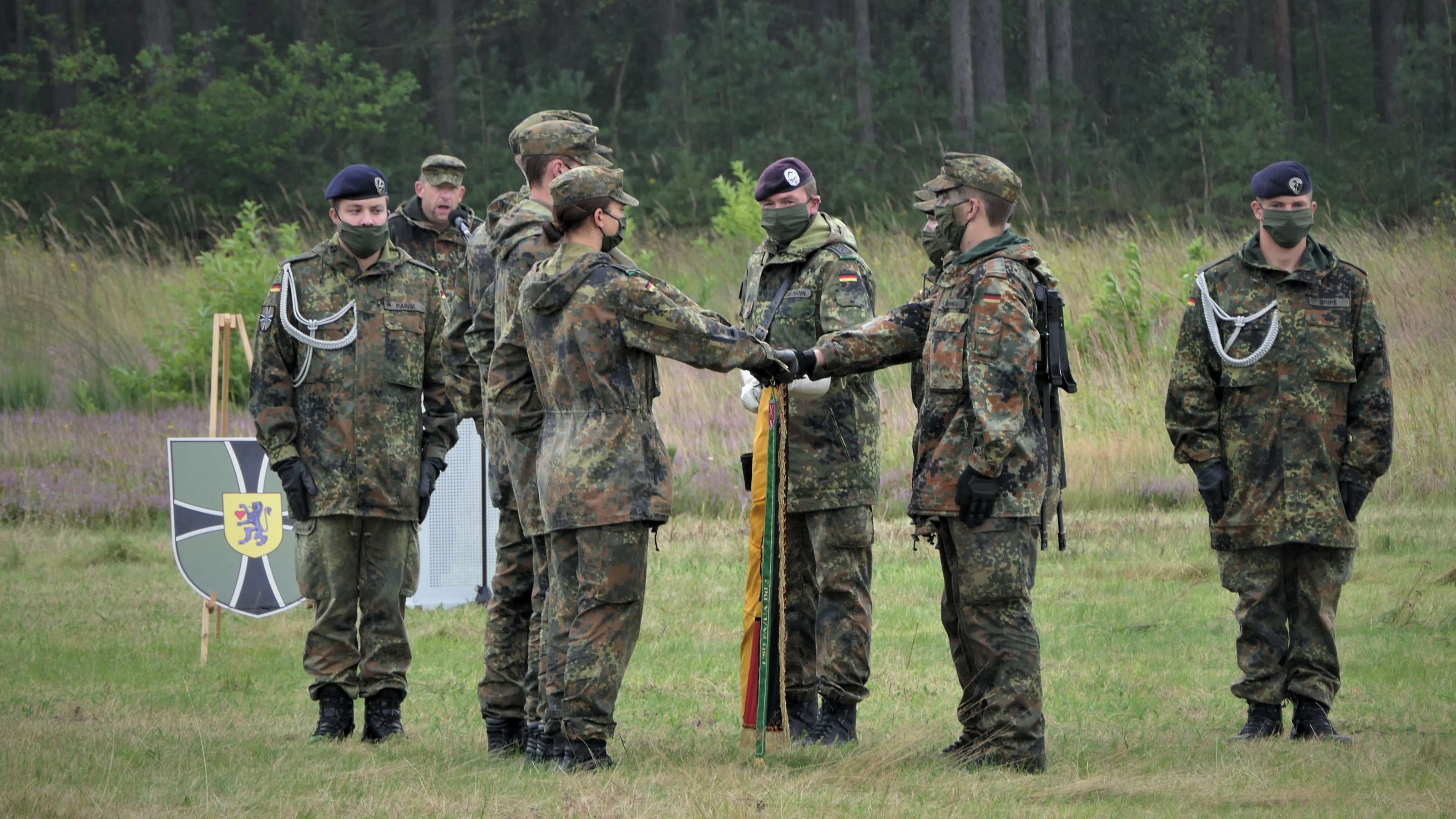 Vereidigung in Flecktarn