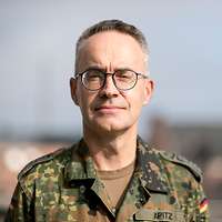 Ein deutscher Soldat im Porträt