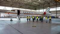 Einblicke in eine Global 5000 der Flugbereitschaft BMVg.