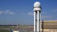 Das Radom auf dem ehemaligen Flugplatz Berlin-Tempelhof