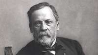 Portrait of Louis Pasteur Schwarz-weiß Portrait eines älteren Mannes mit Bart