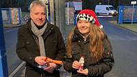 Pastoralreferntin Sylvia vom Holt und Pfarrhelfer Bresa