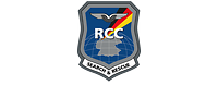 Auf blauem Wappen die Buchstaben RCC für Rescue Coordination Center, darunter die Deutschlandkarte