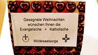 Lebkuchenhaus mt Weihnachtsgruß