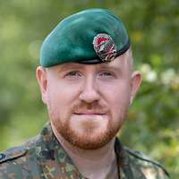 Ein Soldat im Porträt