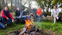 Gemütlichkeit am Lagerfeuer