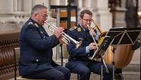 Musiker des Luftwaffenmusikkorps Münster