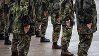 Angetretene Soldaten