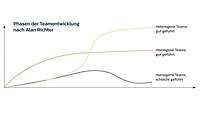 Infografik: Phasen der Teamentwicklung