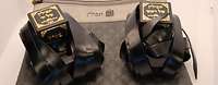 Gebetsriemen Tefillin Schwarze, mit Lederriemen versehene Gebetskapseln