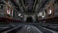 View into the cargo hold of the first German C-130J.