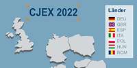 Landkarte der Teilnehmenden Länder CJEX 2022