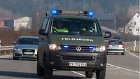 Fahrzeuge auf dem Marsch