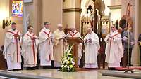Die Zelebranten im Gottesdienst