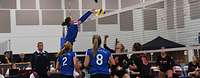 Volleyballspielerinnen auf dem Spielfeld