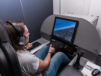 Flugpsychologie Simulator Computerassistiertes Testverfahren beim Auswahlverfahren.