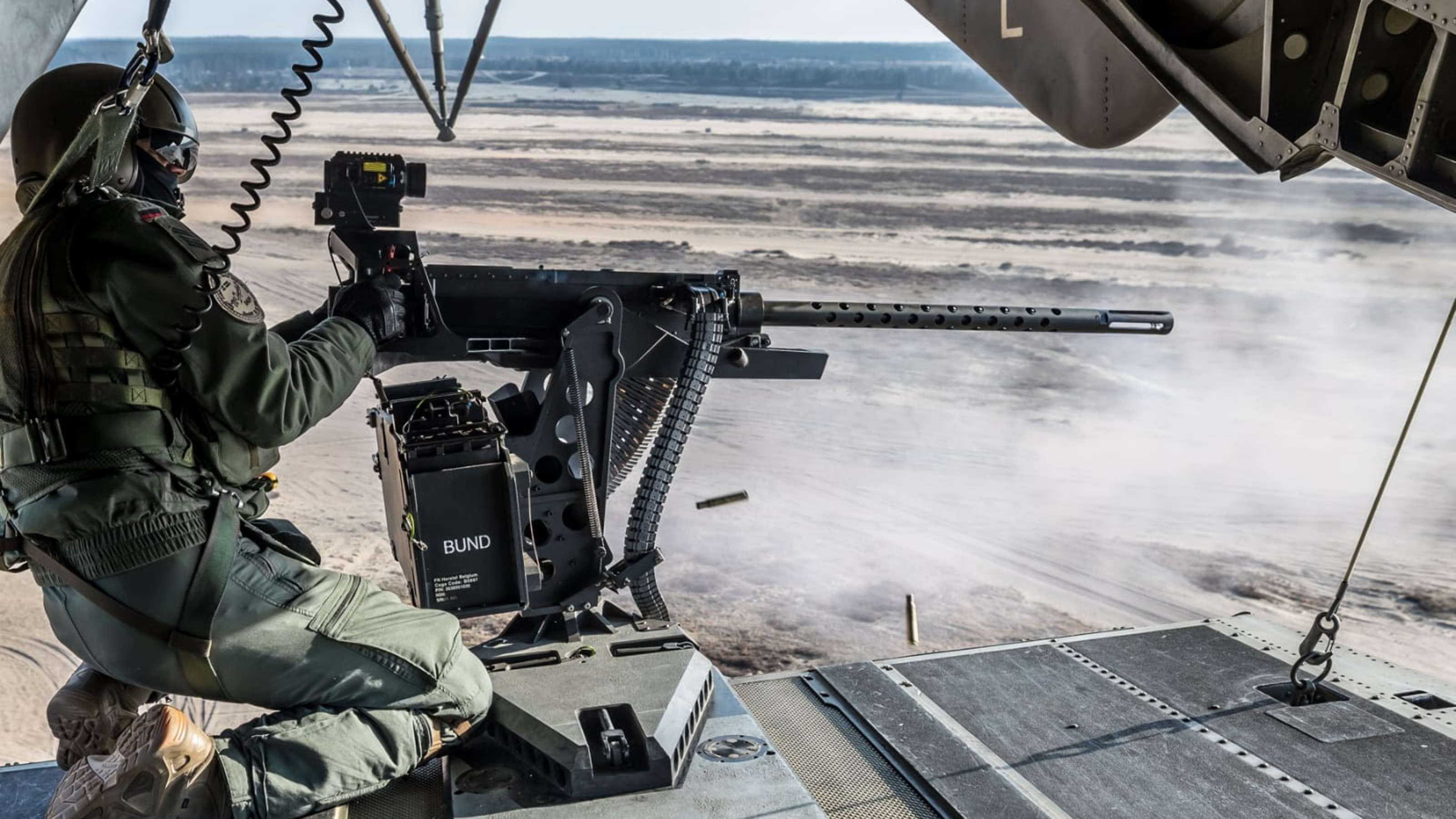 auf der CH53 Beobachten und Sichern