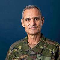 Portrait of Lieutenant General Aroldo Lázaro Sáenz, Commander of the Eurocorps, in uniform