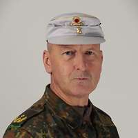 Portrait of Major General Jared Sembritzki, Commander of the Rapid Forces Division, in uniform
