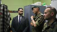 Militärbundesrabbiner Zsolt Balla Kdr OTL Daniel Andrä Rukla