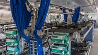 Ein Airbus A330, als MedEvac umgebaut, von Innen.