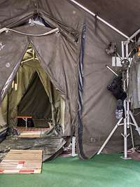 eine ABC-Schleuse zur Dekontamination