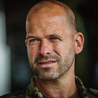 Ein Soldat im Porträt