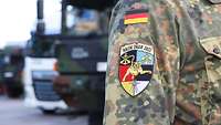 Das Patch zu Baltic Tiger 2022 an einer deutschen Uniform