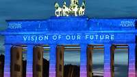 Das Brandenburger Tor beim Festival of Lights Das Brandenburger Tor beim Festival of Lights