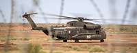 CH53 in Gao Ein Transporthubschrauber vom Typ CH-53 parkt im Camp Castor in Gao bei der UN-Mission MINUSMA