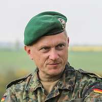 Ein Soldat im Porträt